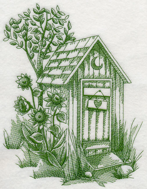 Rustic Outhouse 1 (Toile) - Image 4