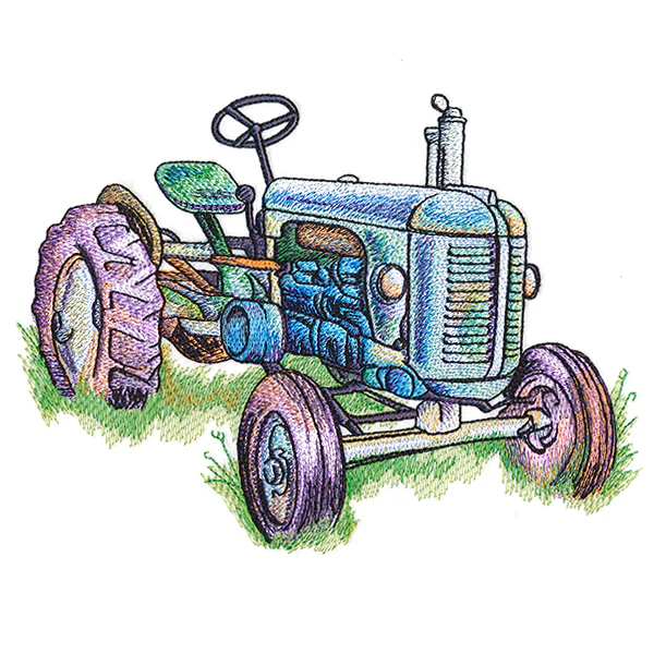 Rustic Tractor in Watercolor - Image 3