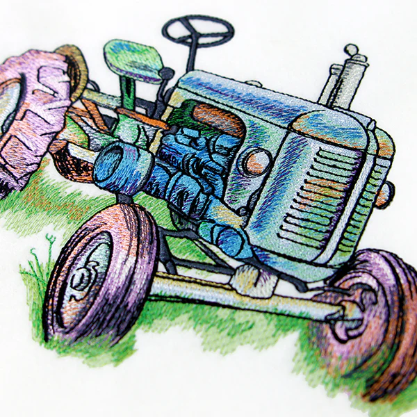 Rustic Tractor in Watercolor - Image 8