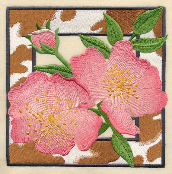 Rustic Wild Roses Square - Image 6