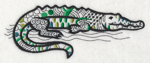 Safari Chic Crocodile (Blackwork) - Image 4