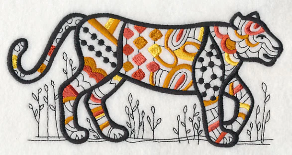Safari Chic Jaguar (Blackwork) - Image 3