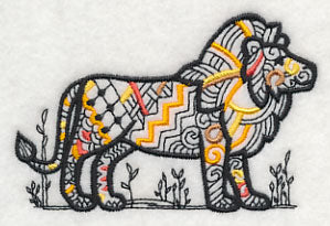 Safari Chic Lion (Blackwork) - Image 5