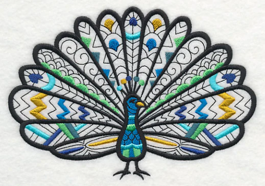 Safari Chic Peacock (Blackwork) - Image 4