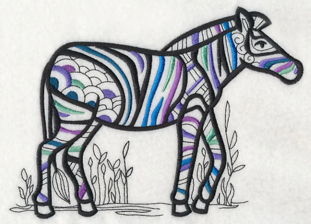 Safari Chic Zebra (Blackwork) - Image 2
