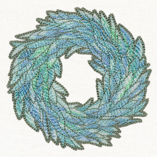 Sage Leaf Wreath in Watercolor - Image 5