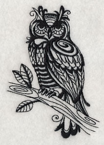 Sage Owl (Blackwork) - Image 3