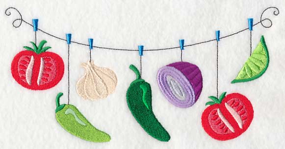Salsa Vegetables Clothesline - Image 2