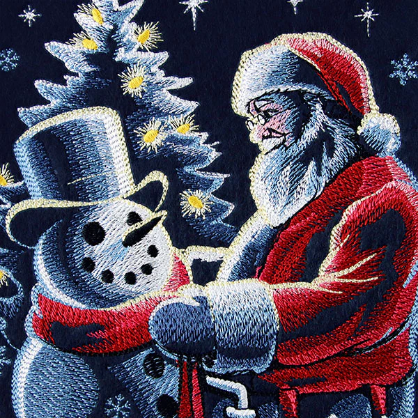 Santa and Snowman Portrait - Image 6