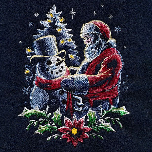 Santa and Snowman Portrait - Image 7