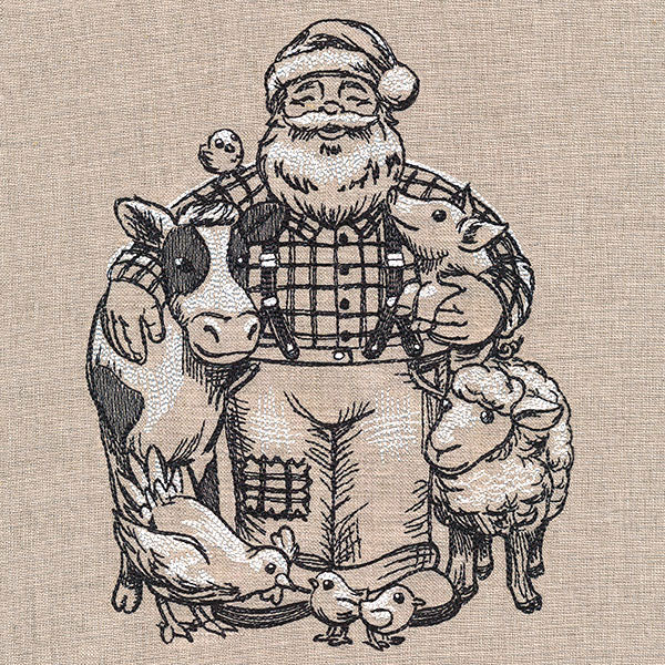 Santa & Barnyard Friends - Image 3