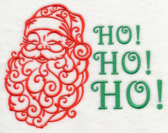Santa Ho Ho Ho (Filigree) - Image 2