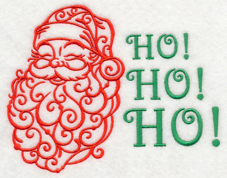 Santa Ho Ho Ho (Filigree) - Image 3
