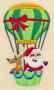Santa on the Go Hot Air Balloon - Image 3