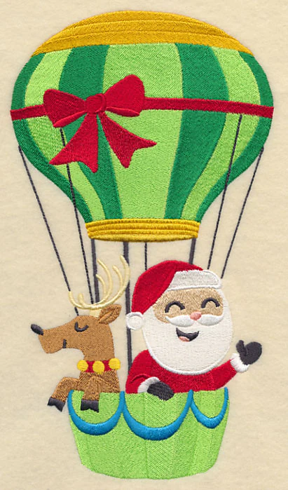 Santa on the Go Hot Air Balloon - Image 4