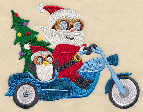 Santa on the Go Motorcycle - Image 2