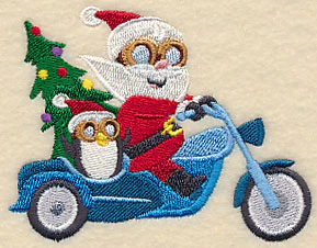 Santa on the Go Motorcycle - Image 3
