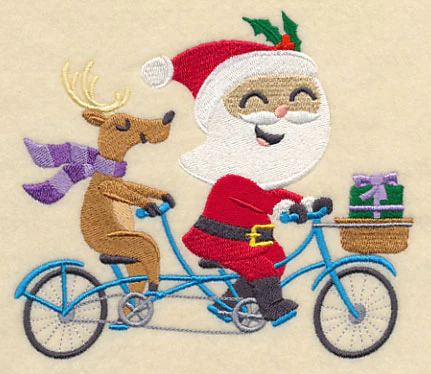 Santa on the Go Tandem Bike - Image 2