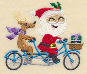 Santa on the Go Tandem Bike - Image 3