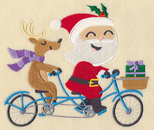 Santa on the Go Tandem Bike - Image 4