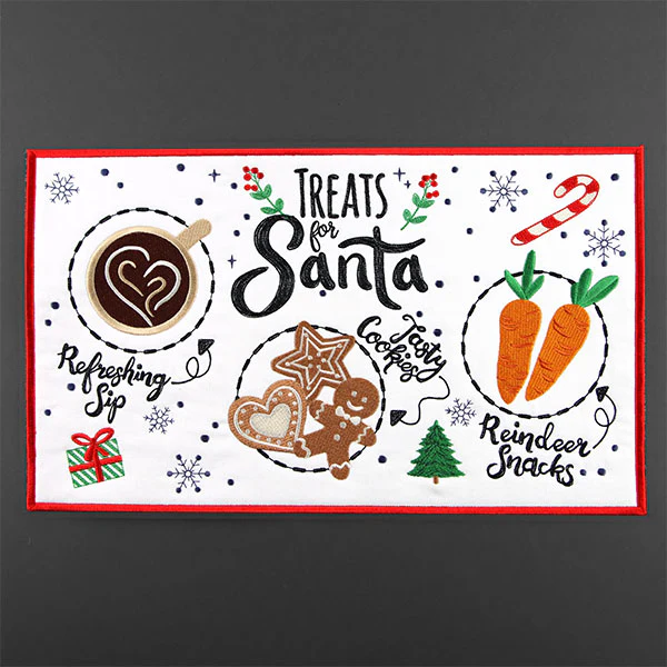 Santa Snacks Mug Rug (In-the-Hoop) - Image 8