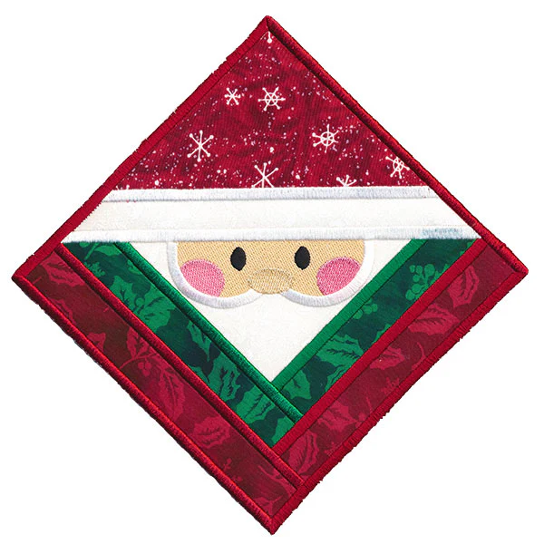 Santa Trivet Ornament (In-the-Hoop) - Image 2