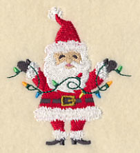Santa with Christmas Lights - Image 2