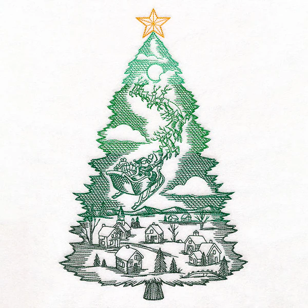Santa's Flight Christmas Tree