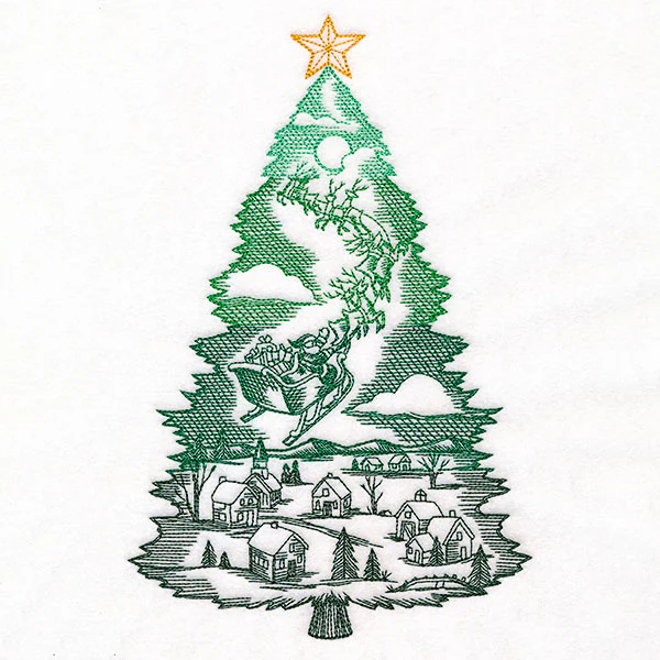 Santa's Flight Christmas Tree - Image 2