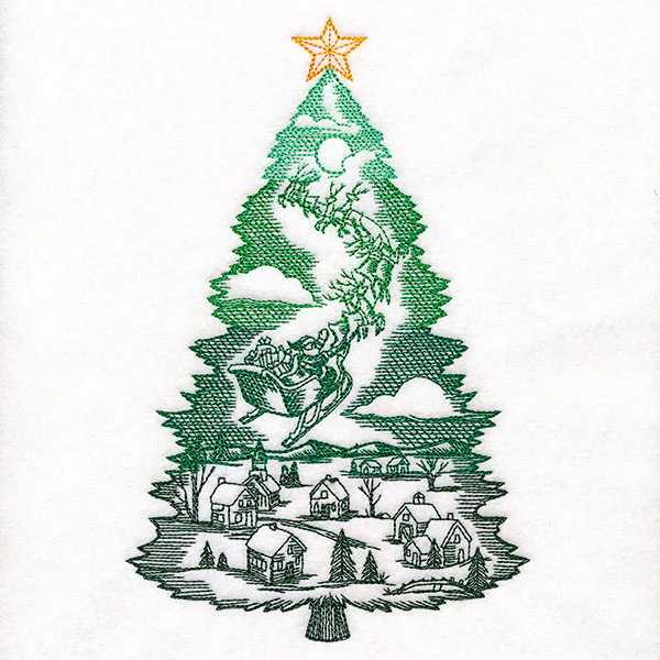 Santa's Flight Christmas Tree - Image 3