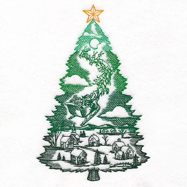 Santa's Flight Christmas Tree - Image 4