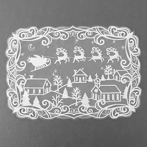 Santa's Flight Doily (Organza) - Image 2