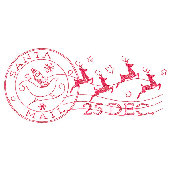 Santa's Flight Mail Stamp - Image 6