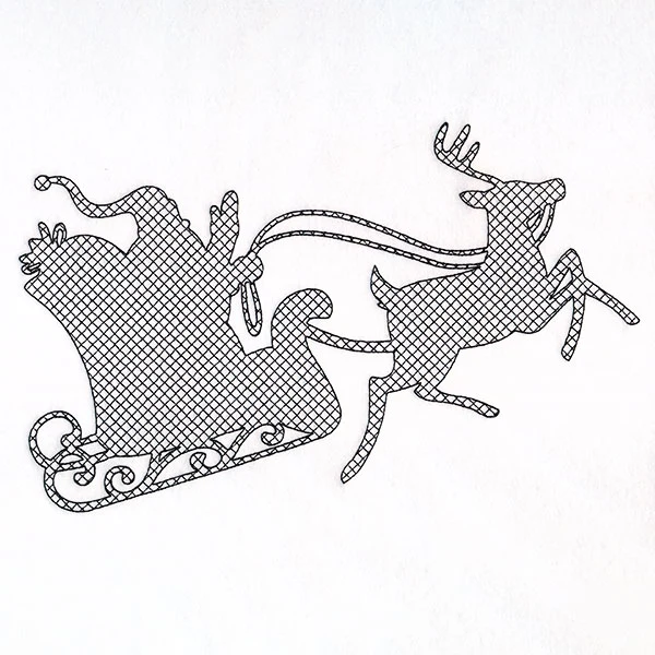 Santa's Flight Silhouette (Trapunto) - Image 10