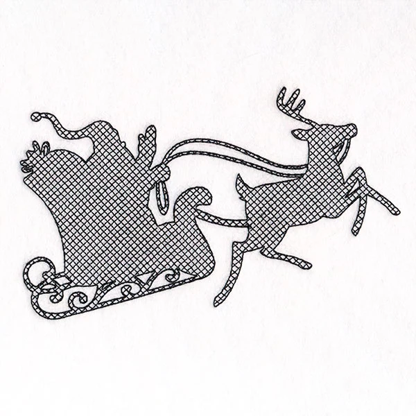 Santa's Flight Silhouette (Trapunto) - Image 5