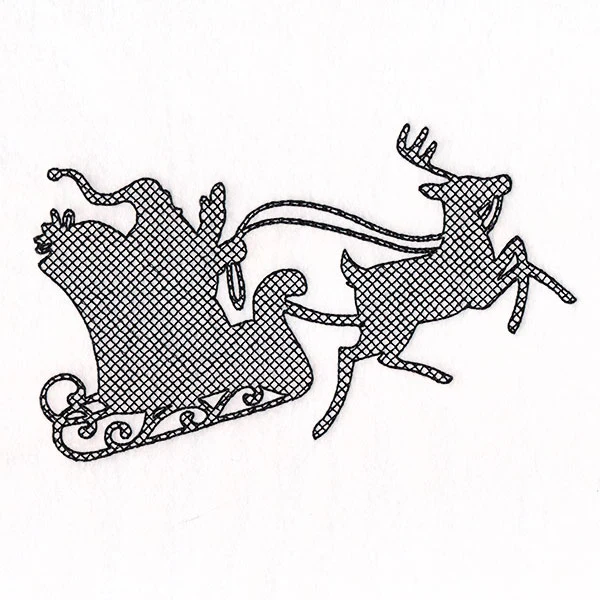 Santa's Flight Silhouette (Trapunto) - Image 7