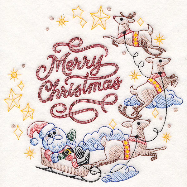 Santa's Flight Wreath - Image 2