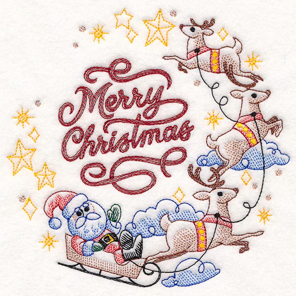 Santa's Flight Wreath - Image 5