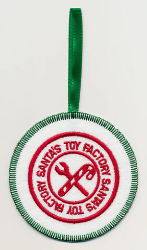Santa's Toy Factory Ornament (In-the-Hoop)
