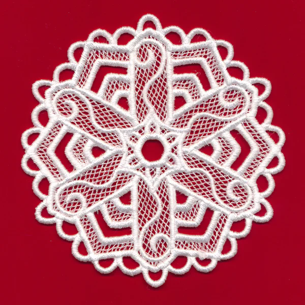 Scalloped Snowflake (Lace) - Image 2