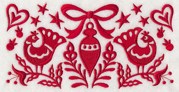Scandinavian Christmas Ornament Border - Image 6