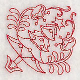 Scandinavian Christmas Tree Corner (Redwork) - Image 5
