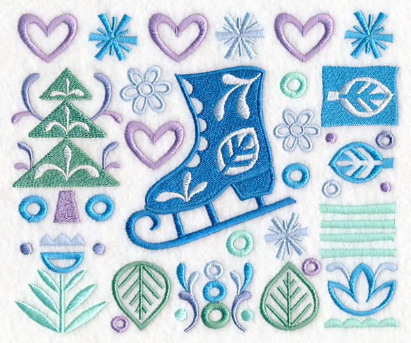 Scandinavian Ice Skate Panel