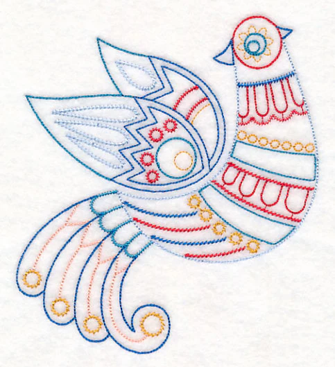 Scandinavian Winter Bird 2 (Vintage) - Image 2