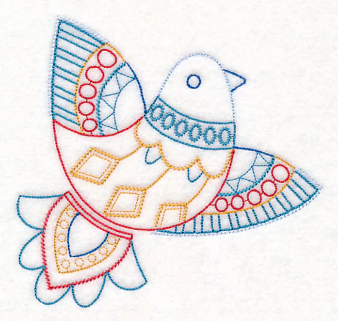 Scandinavian Winter Bird 4 (Vintage) - Image 3