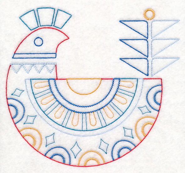 Scandinavian Winter Bird 5 (Vintage)