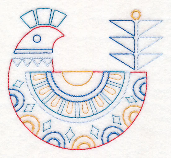 Scandinavian Winter Bird 5 (Vintage) - Image 2
