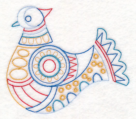 Scandinavian Winter Bird 6 (Vintage) - Image 3