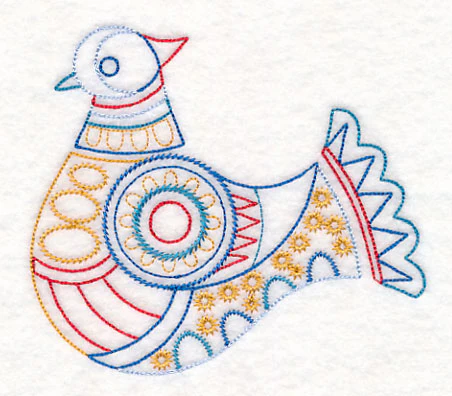 Scandinavian Winter Bird 6 (Vintage) - Image 4