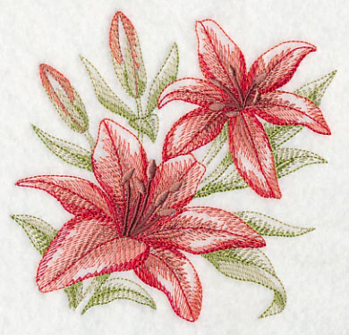 Scarlet Lilies Sketch - Image 4
